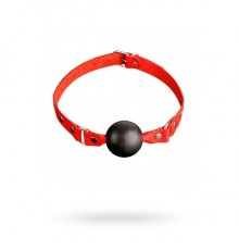 Кляп Sitabella красный,кожа Красно-черный