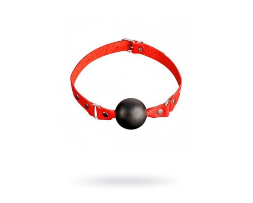 Кляп Sitabella красный,кожа Красно-черный