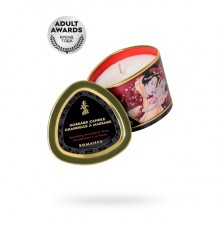 Массажное аромамасло Shunga Romance, клубника и шампанское, 170 мл