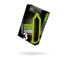 Презервативы Domino, neon, 5,2 см, 3 шт.