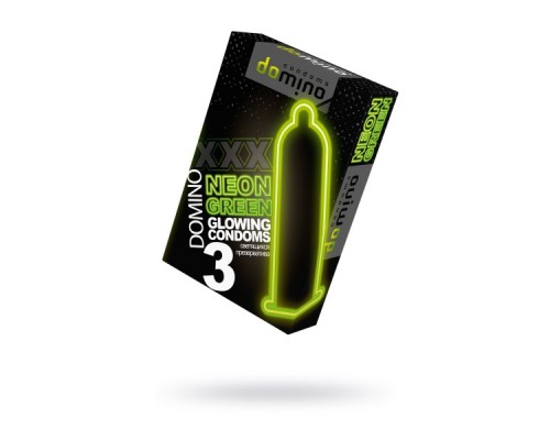 Презервативы Domino, neon, 5,2 см, 3 шт.