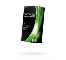 Презервативы Vitalis, premium, увеличенного размера, 19 см, 5,7 см, 12 шт.