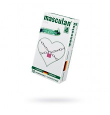 Презервативы Masculan, ultra 4, ультрапрочные, 19 см, 3,4 см, 10 шт.(Ultra Safe Black № 10)