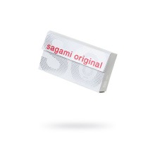 Презервативы Sagami, original 0.02, полиуретан, ультратонкие, гладкие, 19 см, 5,8 см, 6 шт.