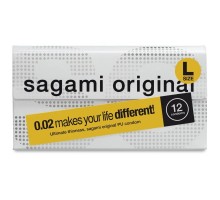 Полиуретановые презервативы Sagami Original L-size 0,02 12 шт