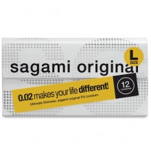 Полиуретановые презервативы Sagami Original L-size 0,02 12 шт