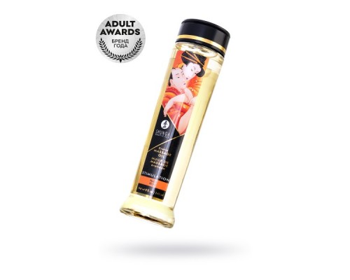 Масло для массажа Shunga Stimulation, натуральное, возбуждающее, персик, 240 мл