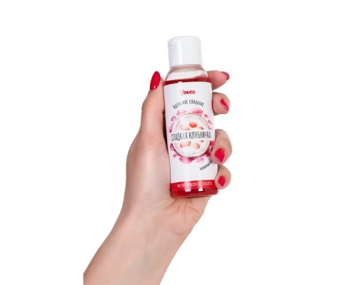 Съедобное массажное масло Yovee «Сладкая клубничка» со вкусом клубничного йогурта, 100 мл