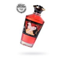 Масло для массажа Shunga Sparkling Strawberry Wine, разогревающее, клубника и шампанское, 100 мл