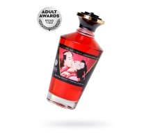Масло для массажа Shunga Blazing Cherry, разогревающее, вишня, 100 мл