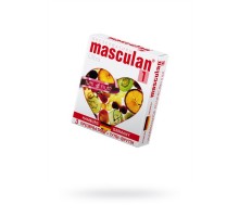 Презервативы Masculan, ultra 1, тутти-фрутти, 19 см, 5,3 см, 3 шт.