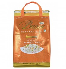 Индийский Рис Басмати Бирьяни Biryani Banno 5 кг  Пакет