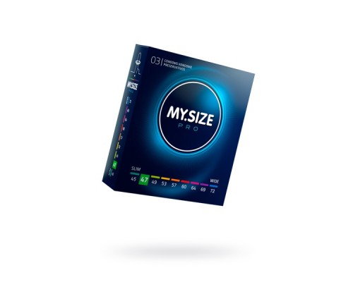 Презервативы My.Size, латекс, 16 см, 4,7 см, 3 шт.