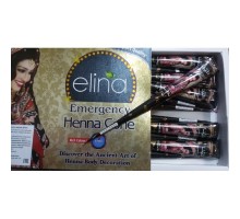 Хна для Мехенди в Конусе Черная Elina 40г