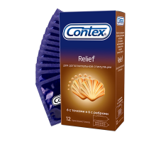 Презервативы Contex №12 Relief с ребрами и точками