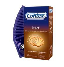 Презервативы Contex №12 Relief с ребрами и точками