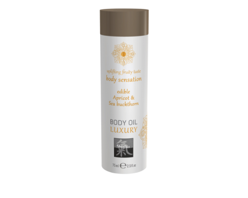 Съедобное масло для тела - Абрикос и Облепиха 75 мл.