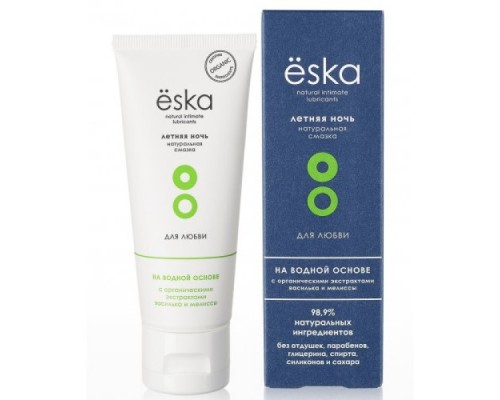 Ёska Летняя ночь натуральная интимная смазка с васильком и мелиссой 75 мл