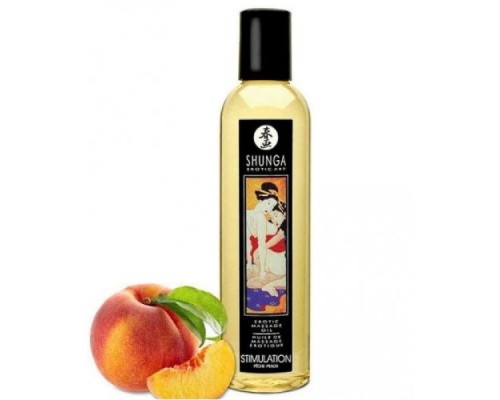 Массажное масло Shunga Stimulation Peach 250 мл