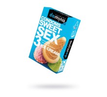 Презервативы Domino, sweet sex, латекс, мороженое, 18 см, 5,2 см, 3 шт.