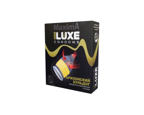 Презервативы Luxe, maxima, «Аризонский бульдог», 18 см, 5.2 см, 1 шт.