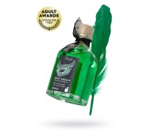 Комплект для сладких игр Orgie Lips (массажное масло для поцелуев, перо), яблоко, 100 мл