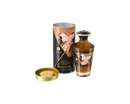 Масло для массажа Shunga Intoxicating Chocolate, разогревающее, шоколад, 100 мл