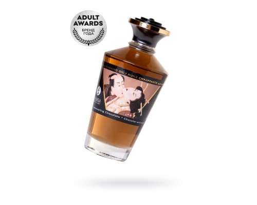 Масло для массажа Shunga Intoxicating Chocolate, разогревающее, шоколад, 100 мл