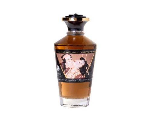 Масло для массажа Shunga Intoxicating Chocolate, разогревающее, шоколад, 100 мл