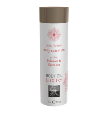 Съедобное масло для тела - Гибискус и Зеленый Чай 75 мл.