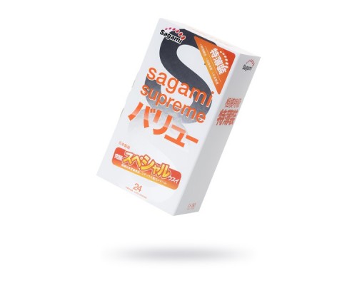 Презервативы Sagami, xtreme, латекс, 19 см, 5,4 см, 24 шт.