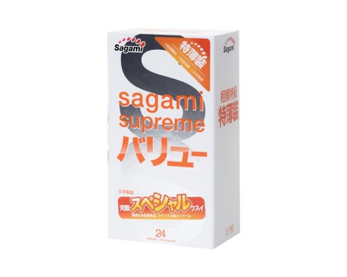 Презервативы Sagami, xtreme, латекс, 19 см, 5,4 см, 24 шт.
