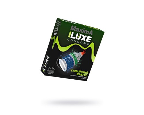 Презервативы Luxe, maxima, «Гавайский кактус», 18 см, 5.2 см, 1 шт.