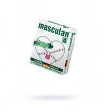 Презервативы Masculan, ultra 4, ультрапрочные, 19 см, 5,3 см, 3 шт. (Ultra Safe №3)