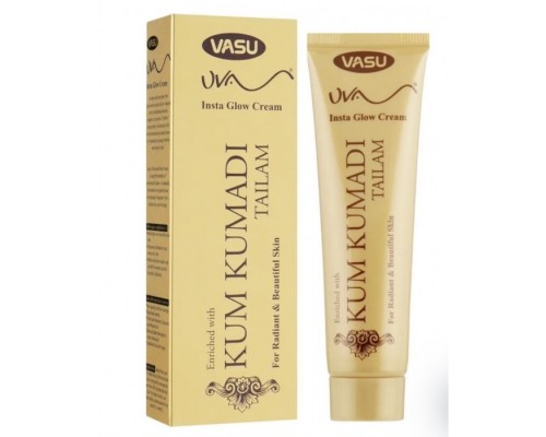 Крем для Лица Кумкумади Insta Glow Cream Омолаживающий Vasu 50 г
