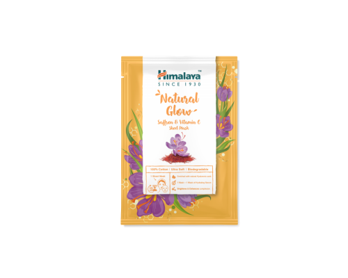 Тканевая Маска Естественное Сияние с Шафраном и Витамином C Himalaya 30 мл