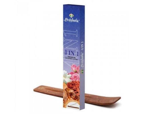 Благовония 4 в 1 с Подставкой Premium Incense Sticks Bestofindia 20 шт