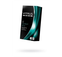 Презервативы Vitalis, premium, comfort plus, анатомичные, 18 см, 5,3 см, 12 шт.