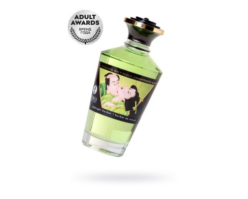 Масло для массажа Shunga Midnight Sorbet, разогревающее, щербет, 100 мл