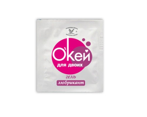Гель-лубрикант «О'Кей для двоих», 4 г, 20 шт. в упаковке