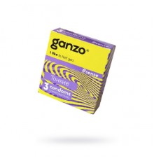Презервативы Ganzo, sense, тонкие, латекс, 18 см, 5,2 см, 3 шт.
