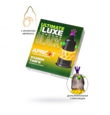 Презервативы Luxe, black ultimate, «Хозяин тайги», абрикос, 18 см, 5,2 см, 1 шт.