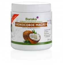 Кокосовое Масло Нерафинированное 250 мл Baraka