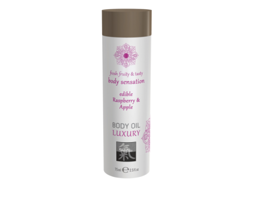 Съедобное масло для тела Малина и Яблоко 75 мл.