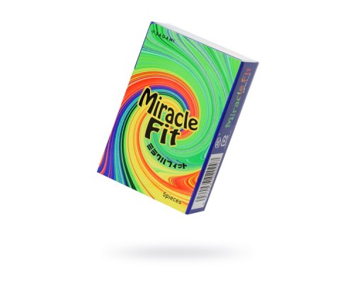 Презервативы Sagami, miracle fit, латекс, 18,5 см, 5,2 см, 5 шт.