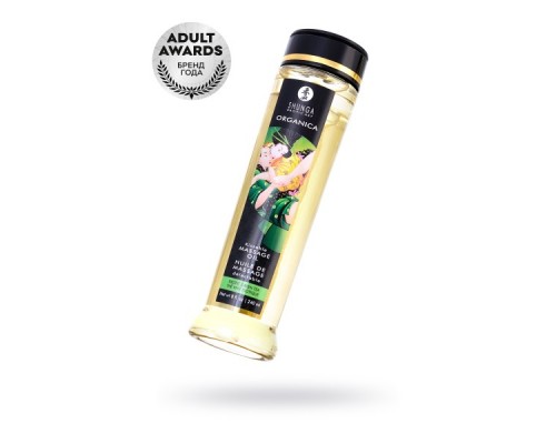 Масло для массажа Shunga Organica Exotic Green Tea, натуральное, расслабляющее, зеленый чай, 240 мл