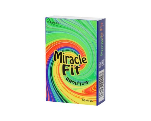Презервативы Sagami, miracle fit, латекс, 18,5 см, 5,2 см, 5 шт.