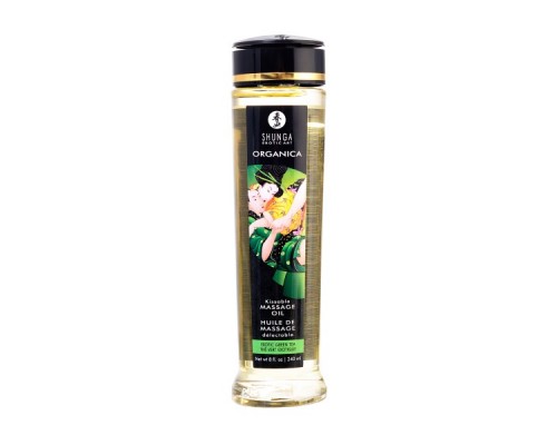 Масло для массажа Shunga Organica Exotic Green Tea, натуральное, расслабляющее, зеленый чай, 240 мл