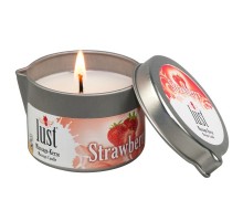 Массажная свеча Massage Candle Strawberry со вкусом клубники 50 мл