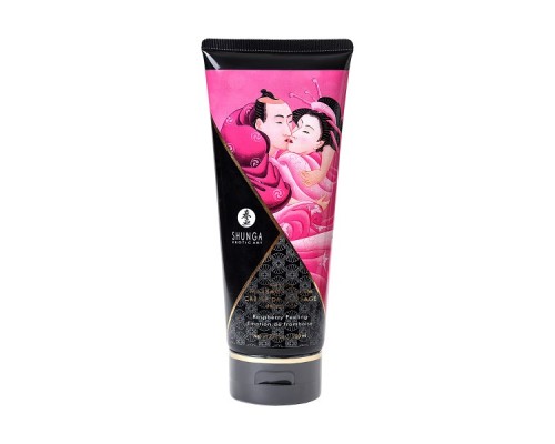 Массажный крем Shunga Raspberry Feeling, съедобный, малина, 200 мл